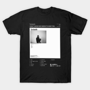 Tomberlin - i don’t know who needs to hear this... Tracklist Album T-Shirt